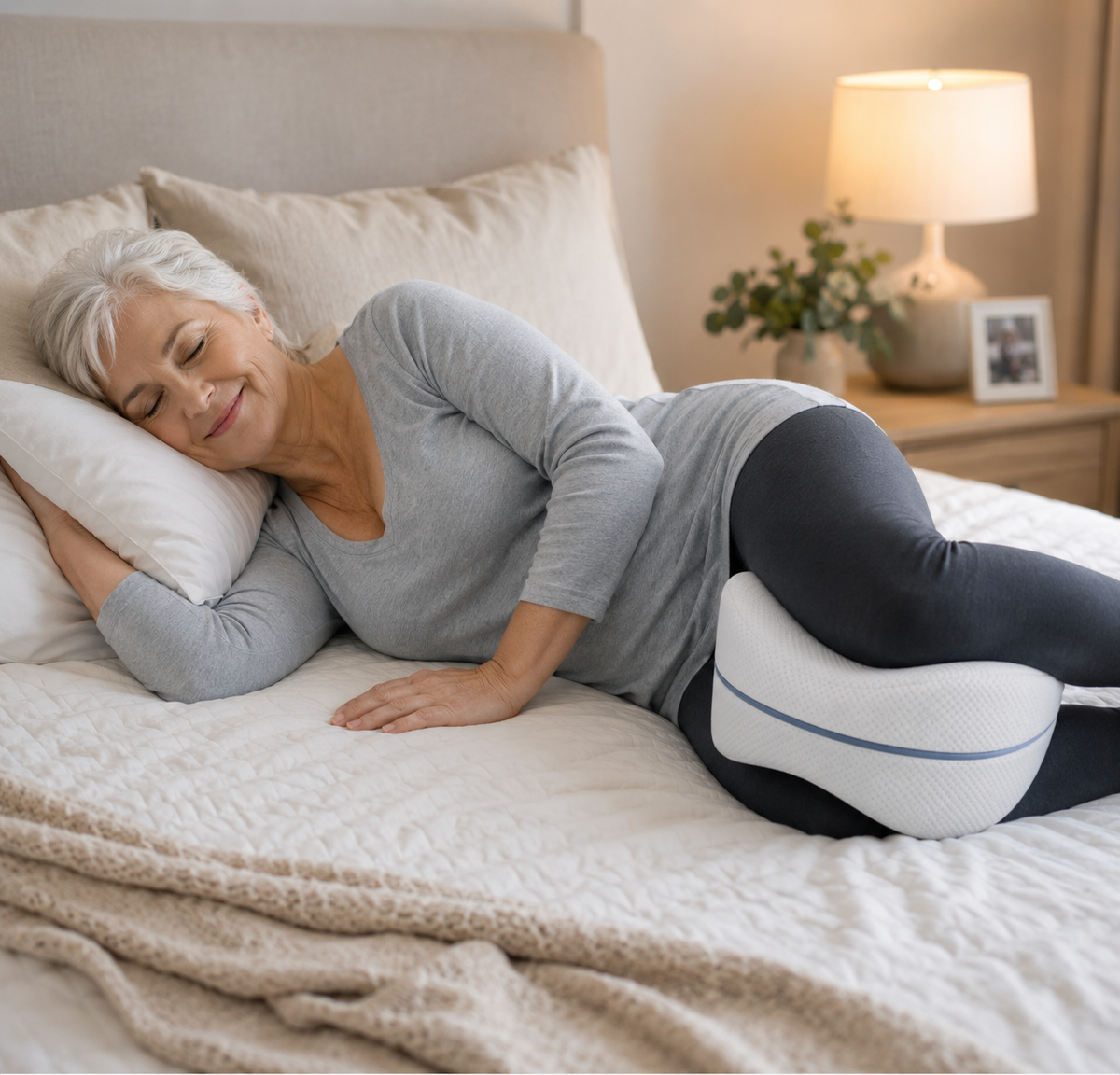 Side Sleeper Memory Foam Leg Pillow