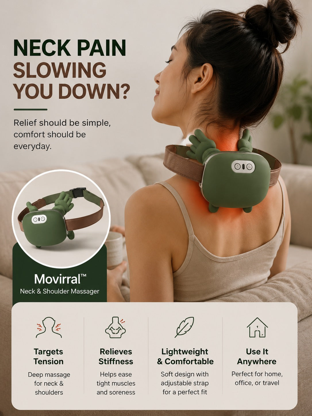 MOVIRRAL™ Neck & Shoulder Massager